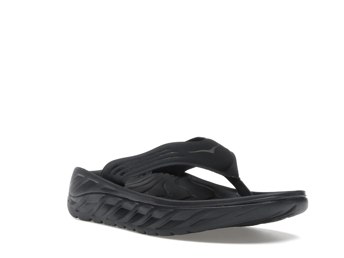 Hoka One One Ora Recovery Flip Black Dark Gull Grey - vue secondaire A