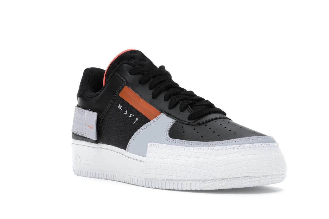 Nike Air Force 1 Type Black Hyper Crimson - vue secondaire A