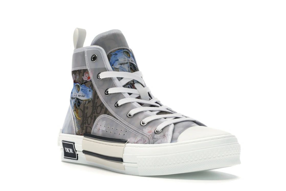 Dior B23 High Canvas Sorayama Dinosaur Brown - vue secondaire A