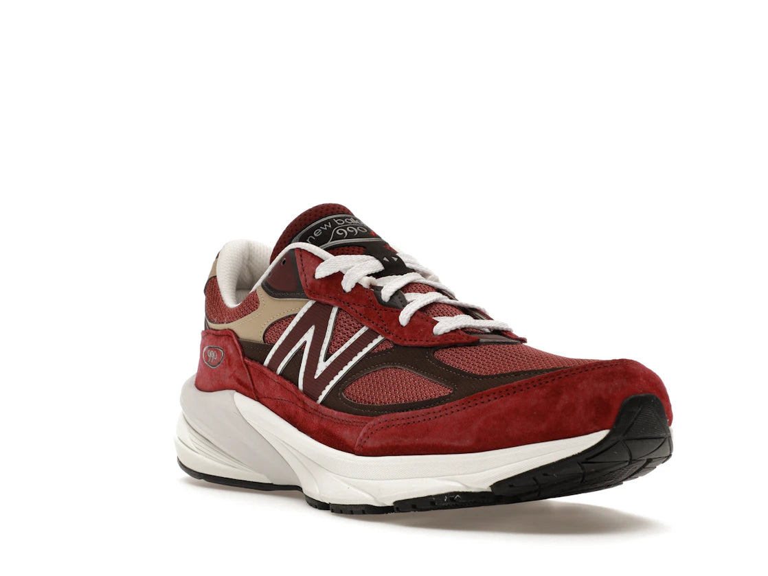 New Balance 990v6 MiUSA Teddy Santis Burgundy Tan - vue secondaire A