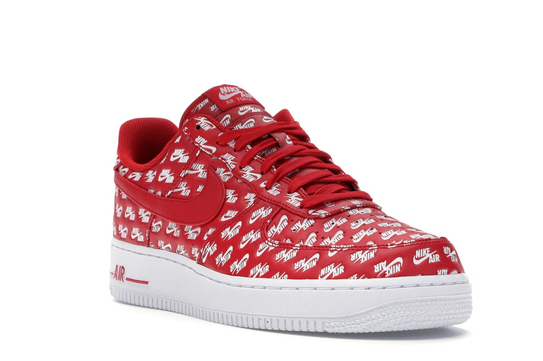 Nike Air Force 1 Low All Over Logo Red - vue secondaire A