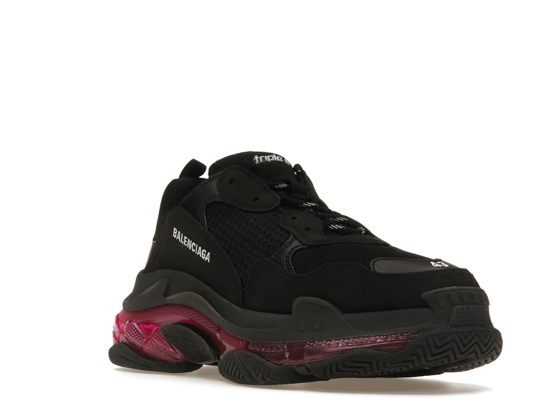 Balenciaga Triple S Clear Sole Neon Pink - vue secondaire A