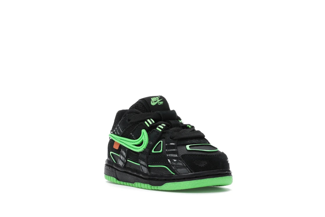 Nike Air Rubber Dunk Off-White Green Strike (TD) - vue secondaire A