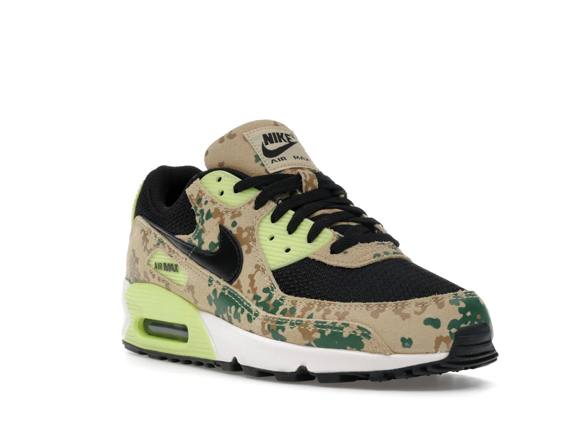 Nike Air Max 90 Premium Team Gold Light Lemon Twist Phantom Black - vue secondaire A