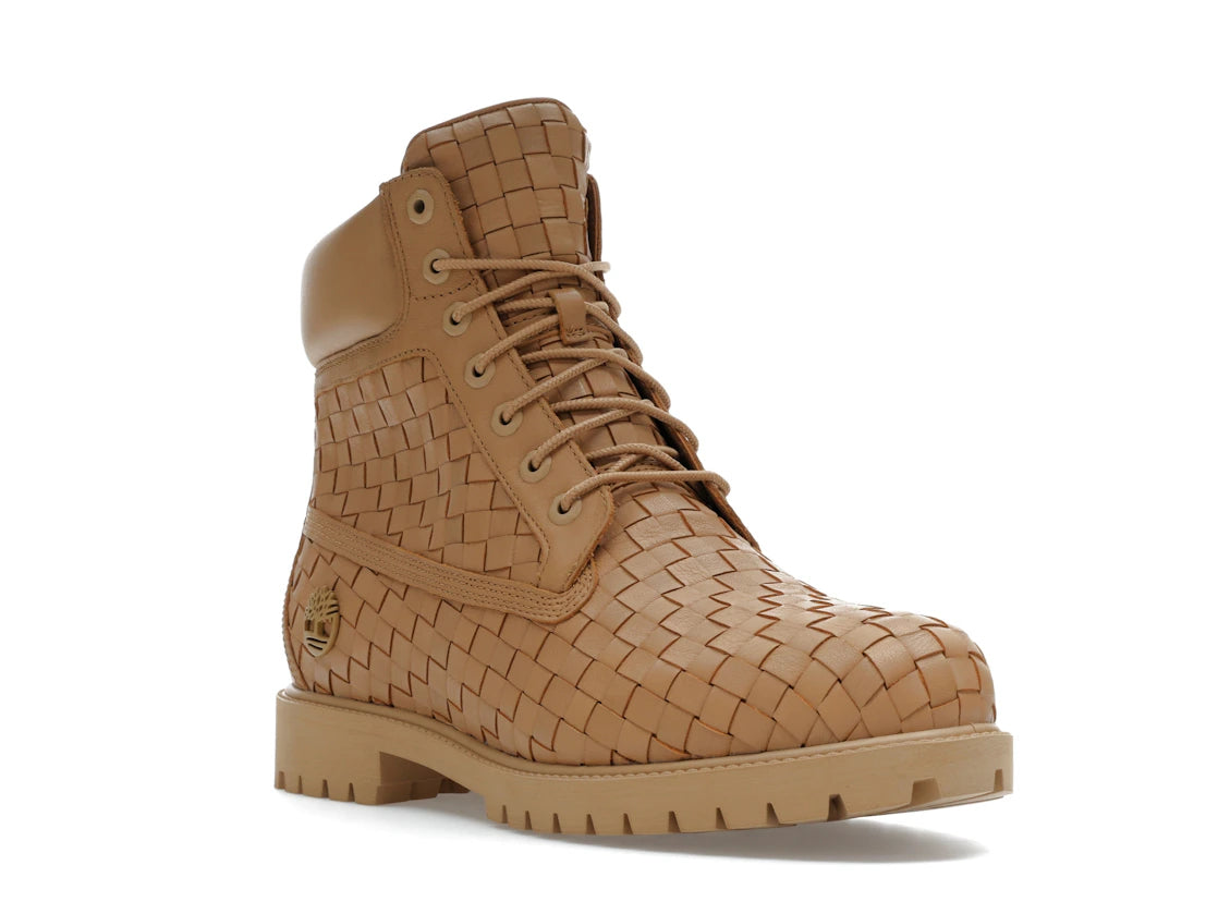 Timberland 6" Premium Boot Woven Beige - vue secondaire A