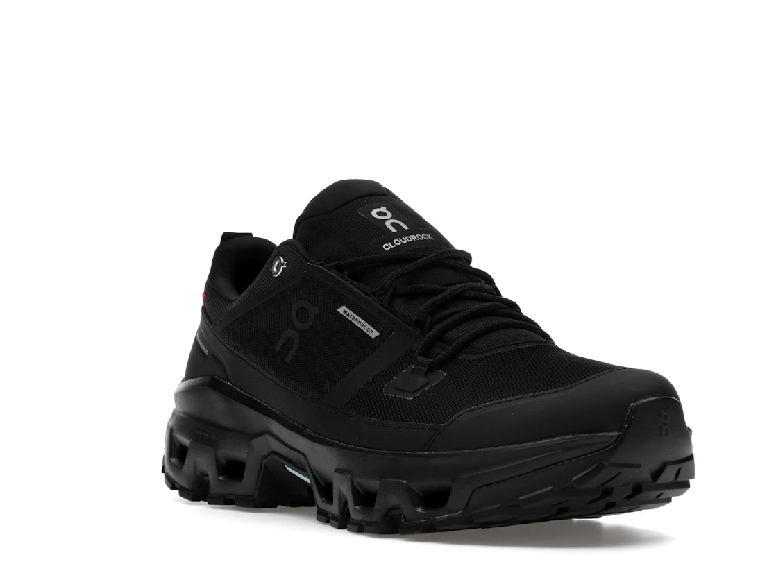 On Running Cloudrock Low Waterproof All Black - vue secondaire A