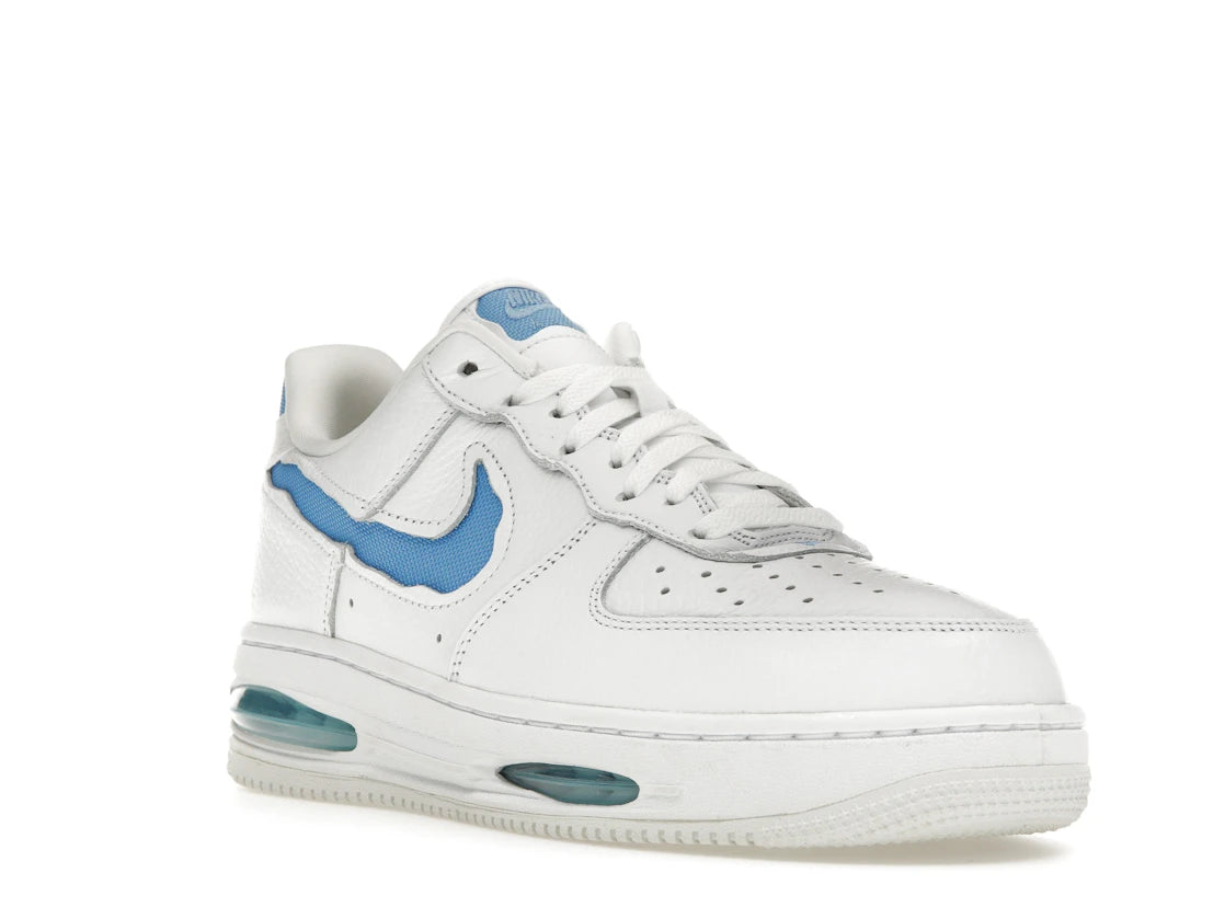 Nike Air Force 1 Low Evo Weiß Universitätsblau - vue secondaire A