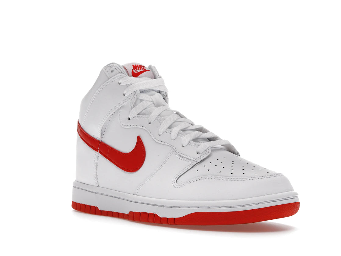 Nike Dunk High White Picante Red - vue secondaire A