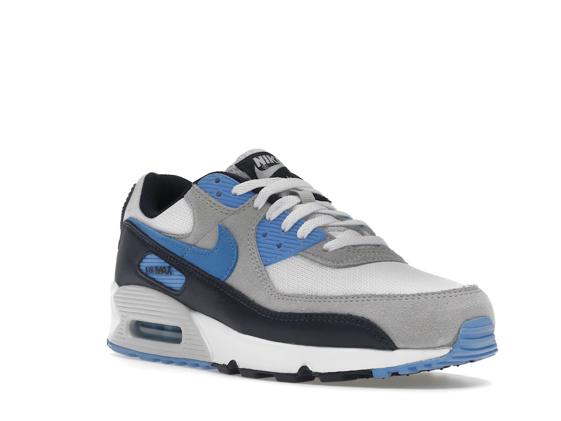 Nike Air Max 90 White University Blue - vue secondaire A