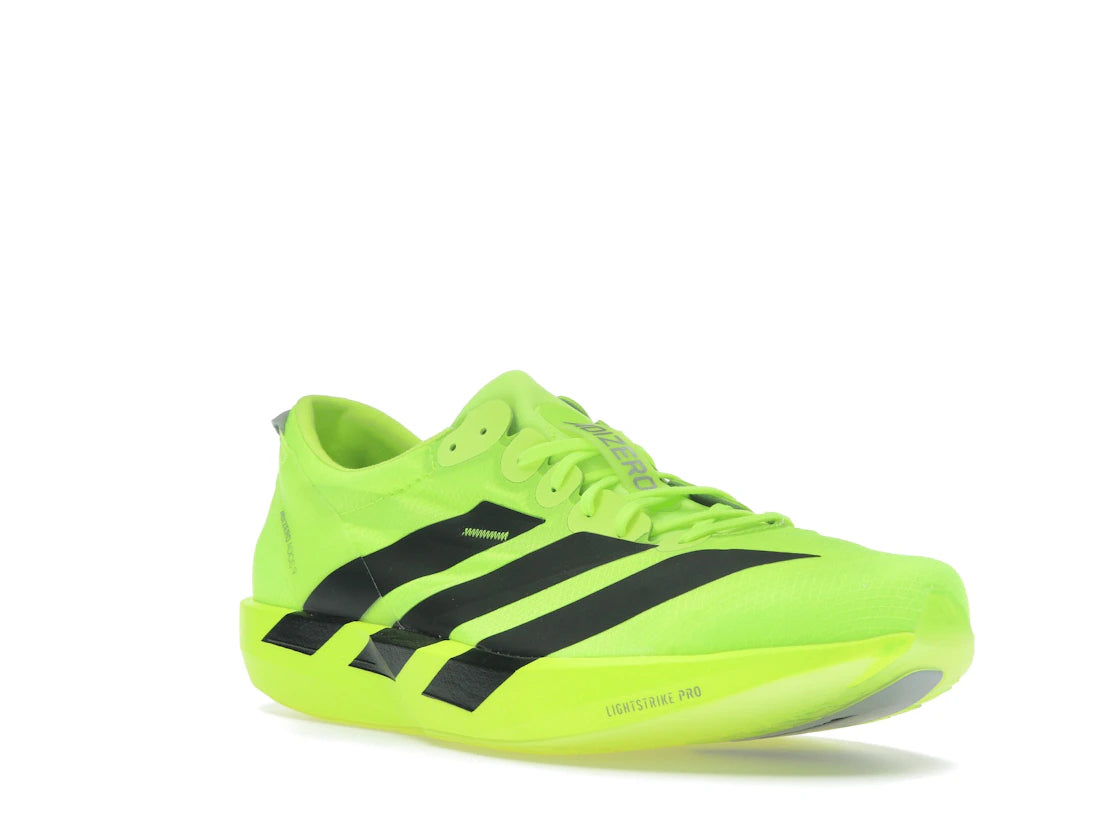 adidas Adizero Adios 9 Lucid Lemon Black - vue secondaire A