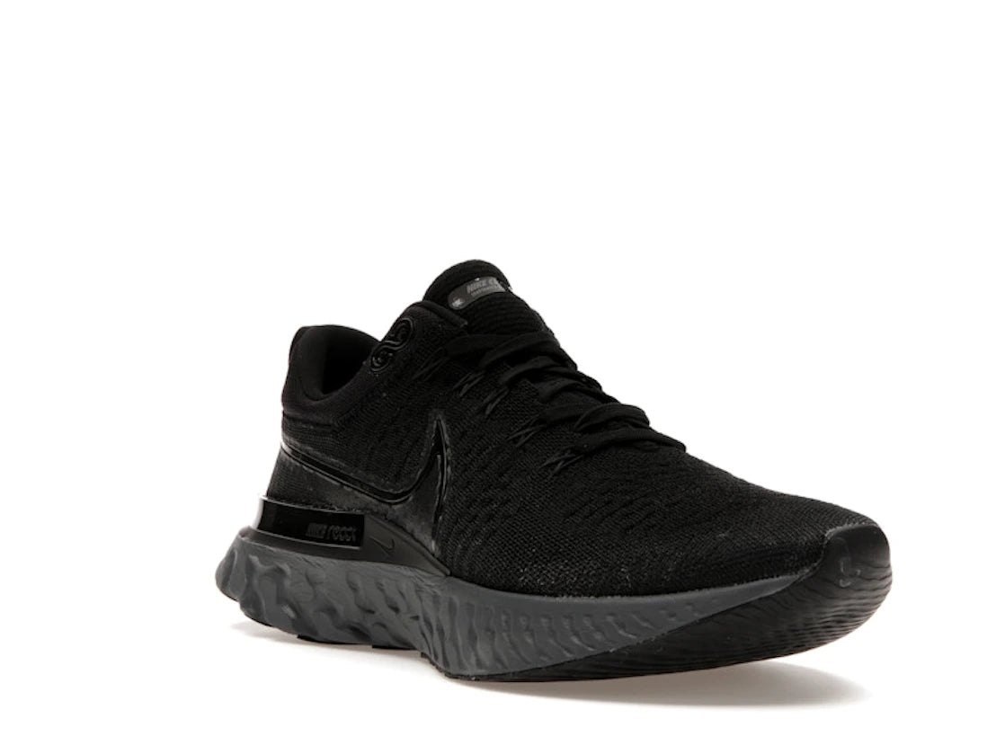 Nike React Infinity Run Flyknit 2 Black Iron Grey - vue secondaire A