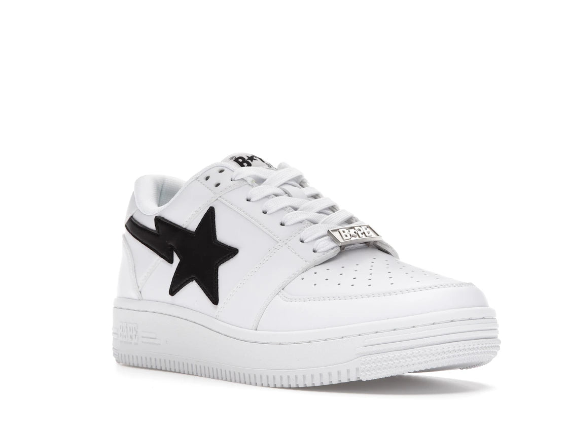 A Bathing Ape Bape Sta Low M1 White Black - vue secondaire A