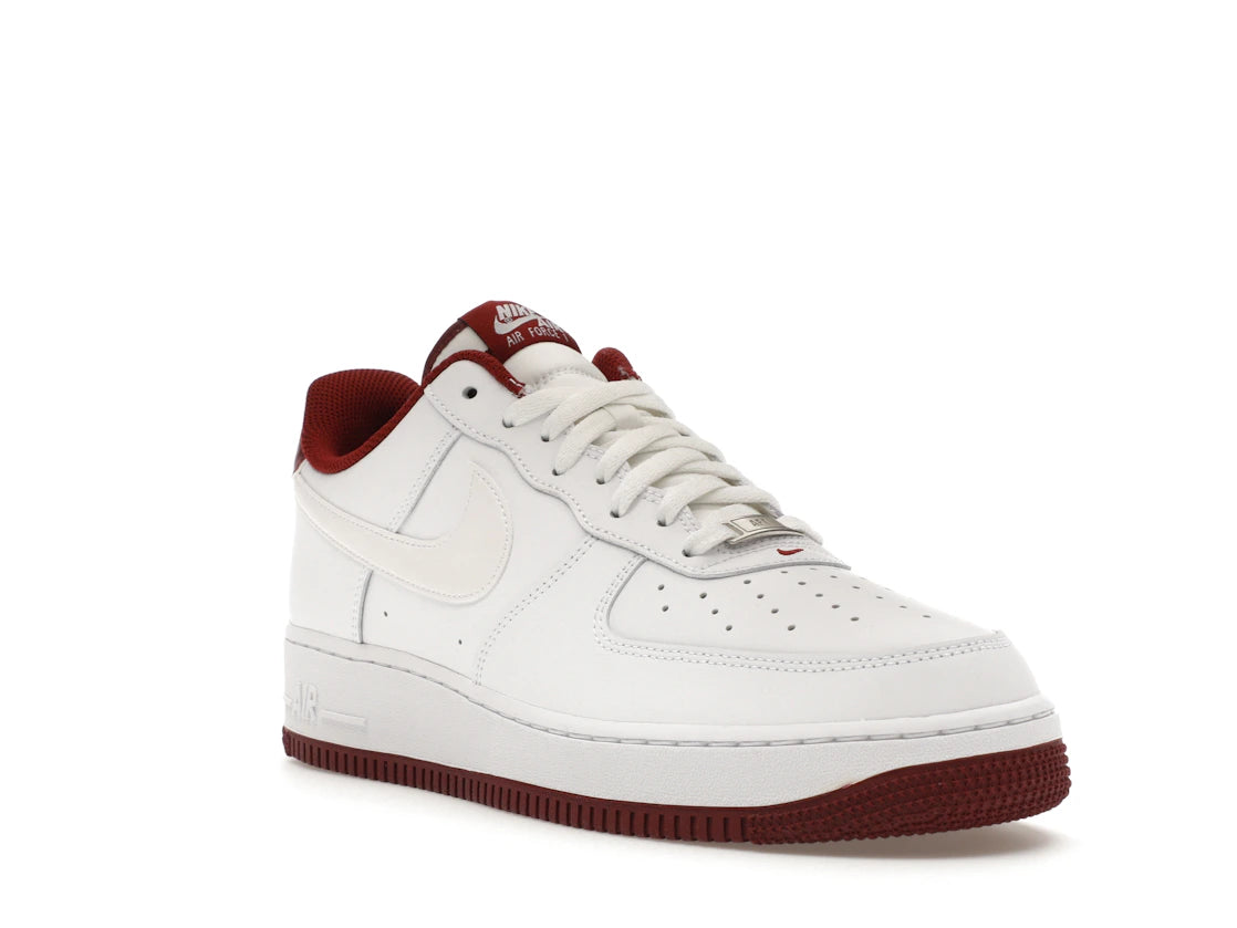 Nike Air Force 1 Low '07 White Dark Beetroot - vue secondaire A