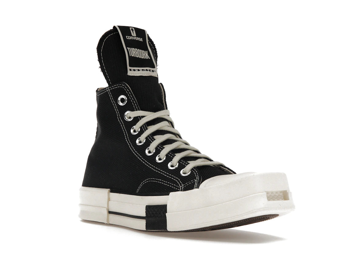 Converse TURBODRK Chuck Taylor All Star 70 Hi Rick Owens DRKSHDW Black - vue secondaire A