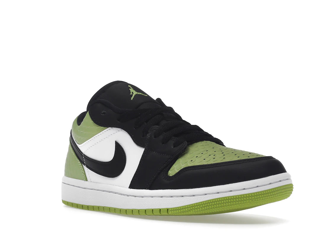 Jordan 1 Low Snakeskin Vivid Green (Women's) - vue secondaire A