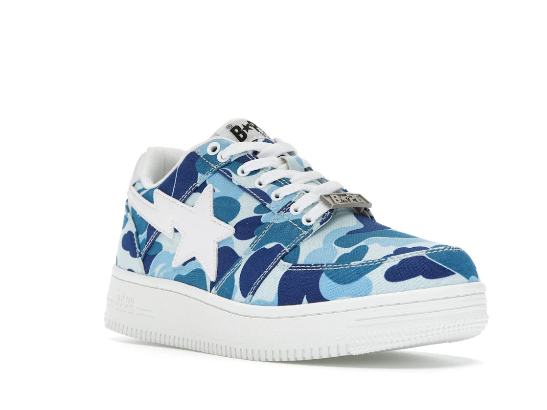 A Bathing Ape Bape Sta Low ABC Camo 20th Anniversary Blue - vue secondaire A