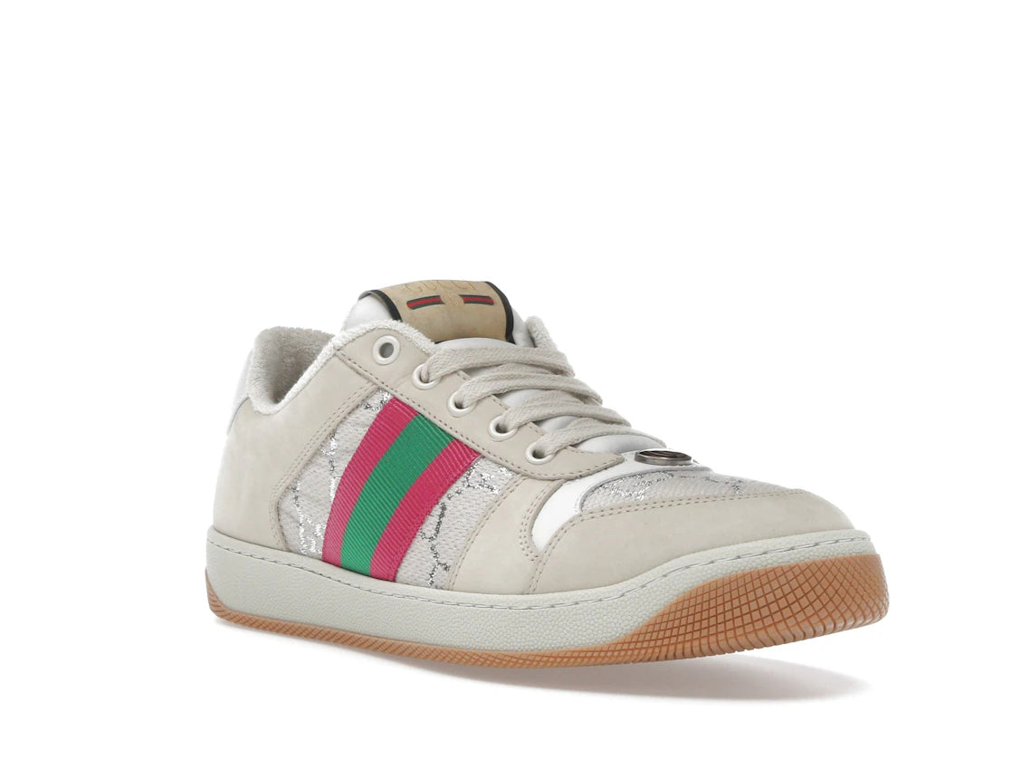 Gucci Screener Cream Leather (Women's) - vue secondaire A