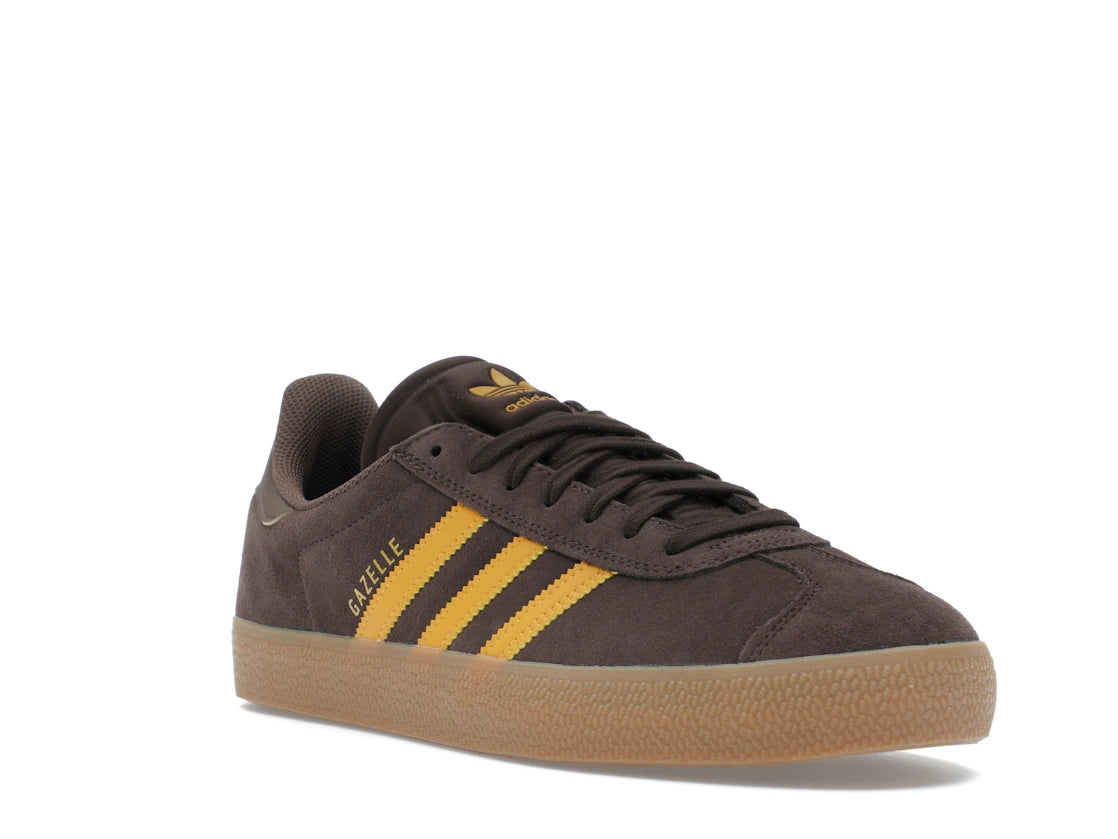 adidas Gazelle ADV Dark Brown Preloved Yellow - vue secondaire A