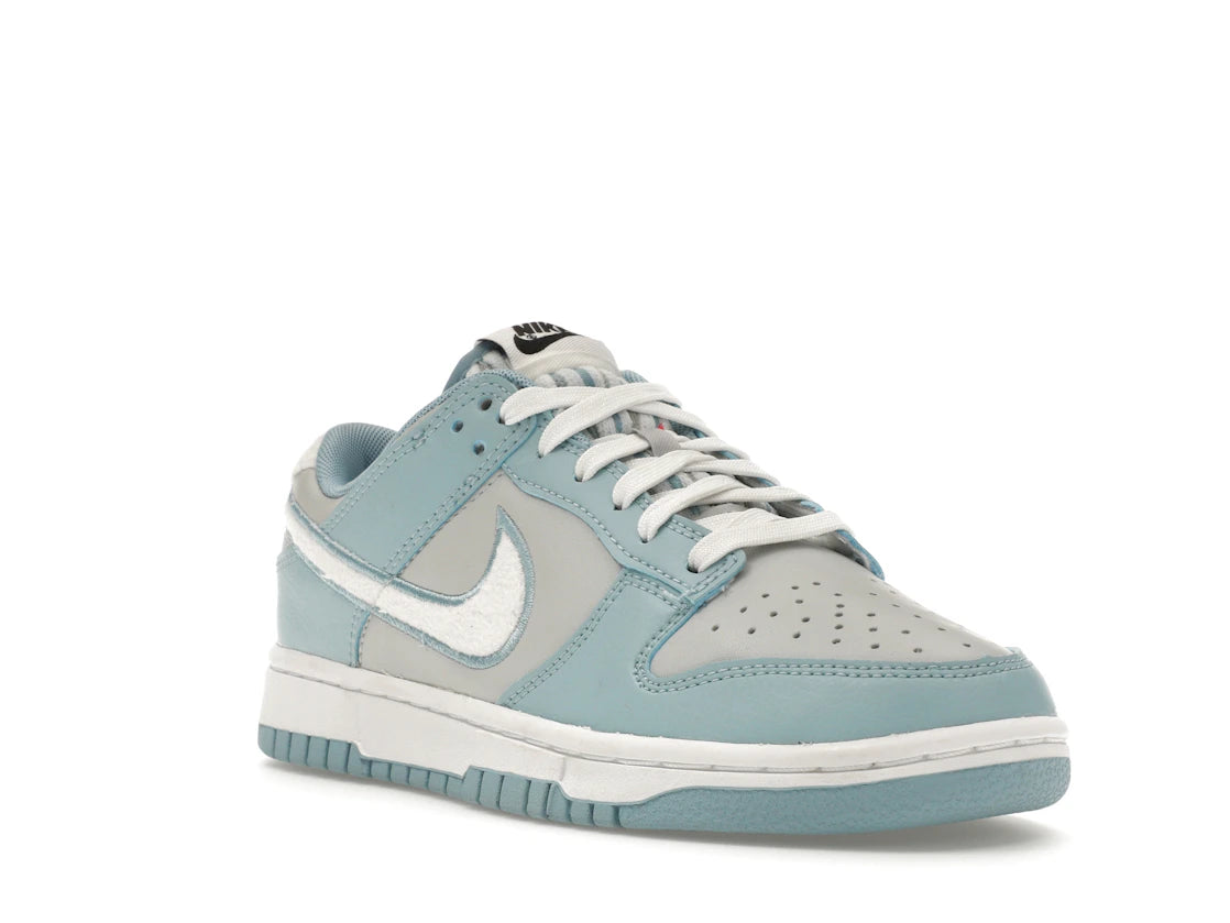 Nike Dunk Low Retro Fleece Swoosh Worn Blue - vue secondaire A