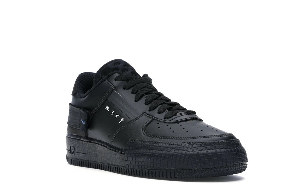 Nike Air Force 1 Type Black Royal - vue secondaire A