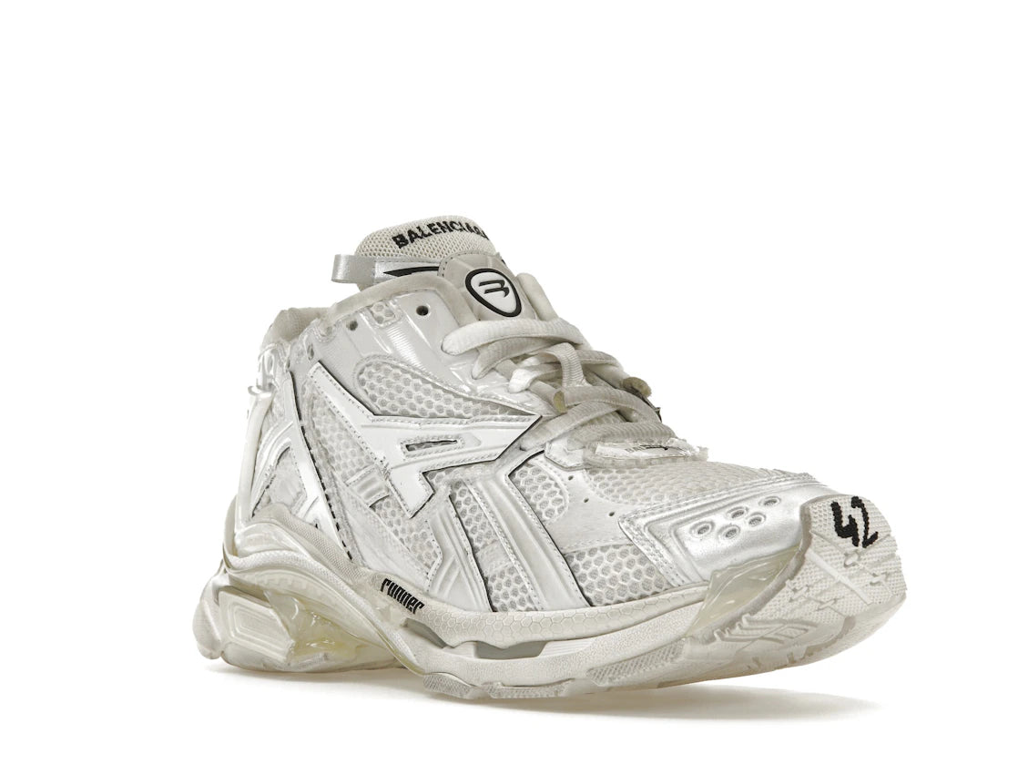 Balenciaga Runner Leather Free White - vue secondaire A