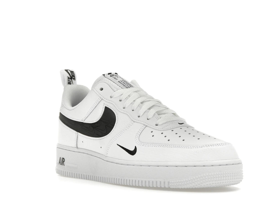Nike Air Force 1 Low Reflective Swoosh White Black - vue secondaire A