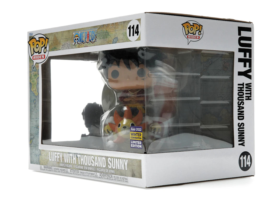 Funko Pop! Rides One Piece Luffy with Thousand Sunny 2022 Winter Convention Exclusive Figure #114 - vue secondaire A