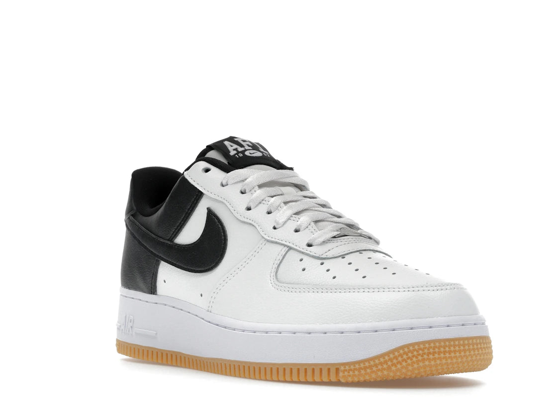Nike Air Force 1 Low '07 LV8 White Black Metallic Silver - vue secondaire A