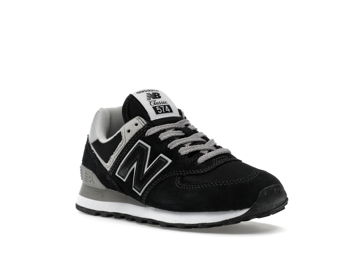 New Balance 574 Black Grey (Women's) - vue secondaire A