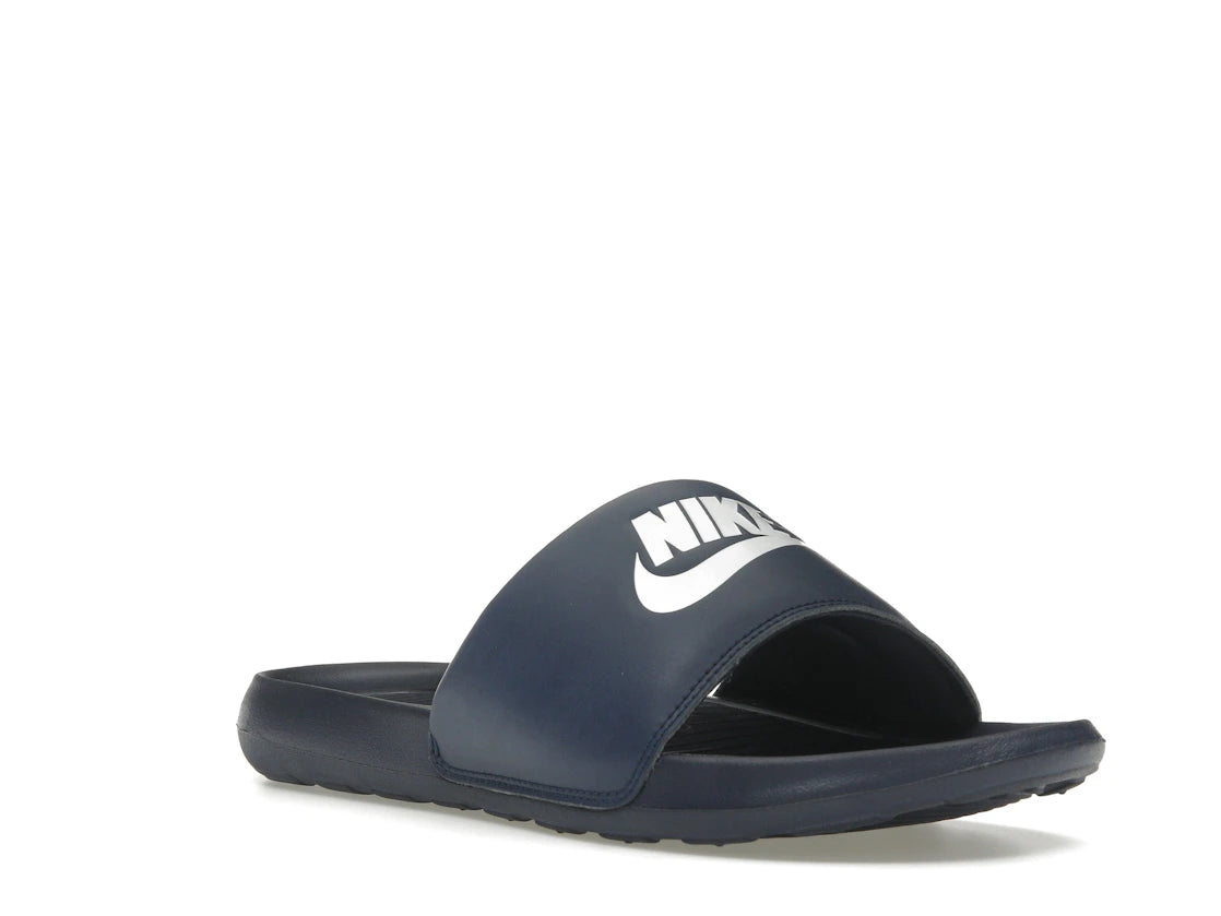 Nike Victori One Slide Midnight Navy White - vue secondaire A