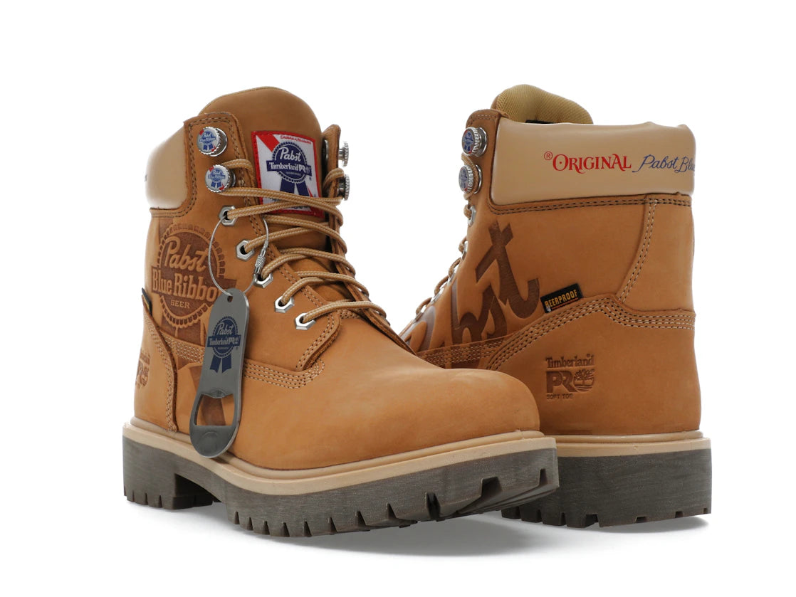 Timberland PRO 6" Soft Toe Work Boot Pabst Blue Ribbon Wheat Nubuck - vue secondaire A