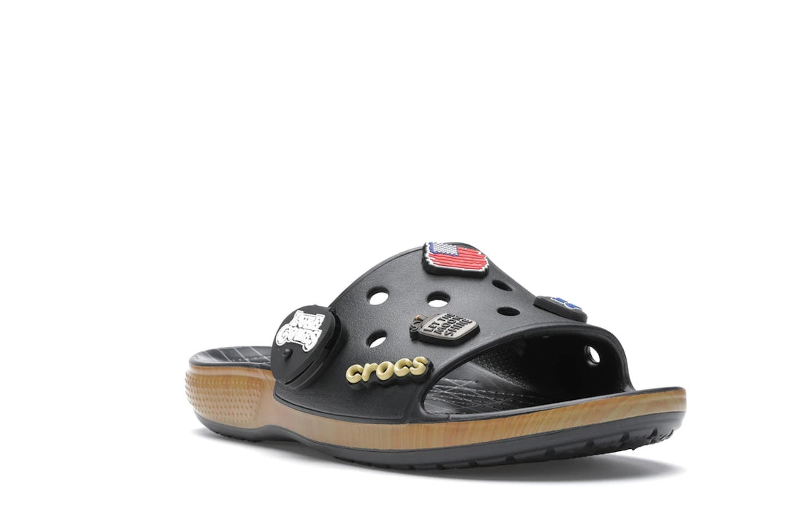 Crocs Classic Bootlegger Slide Luke Combs Black - vue secondaire A