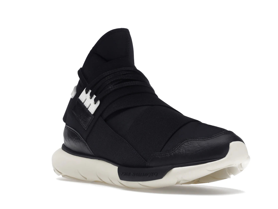 Y-3 Qasa High Schwarz Weiß - vue secondaire A