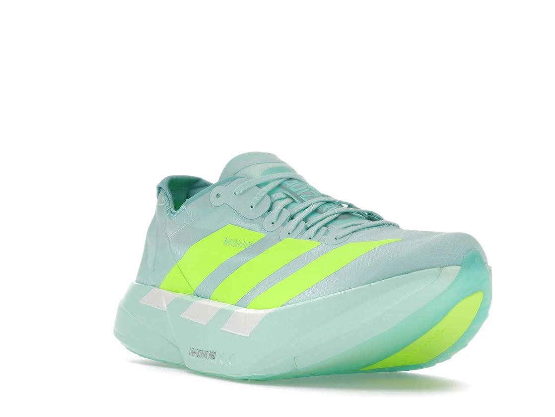 adidas Adizero Adios Pro 4 Semi Flash Aqua Lucid Lemon Mint Ton (Women's) - vue secondaire A