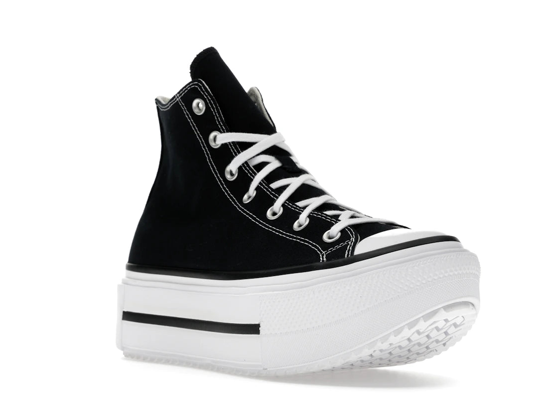 Converse Chuck Taylor All Star Lift Double Stack Hi Black White - vue secondaire A