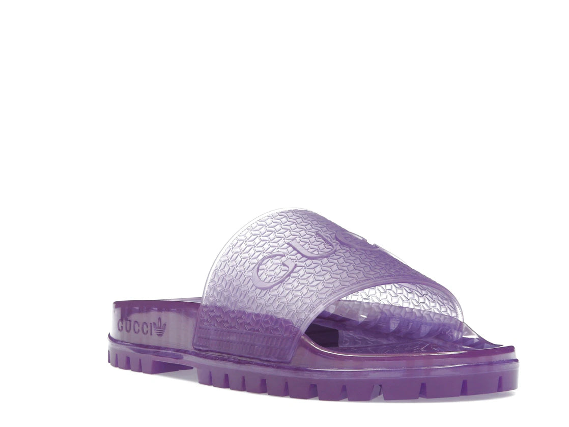 adidas x Gucci Adilette Slide Purple (Women's) - vue secondaire A