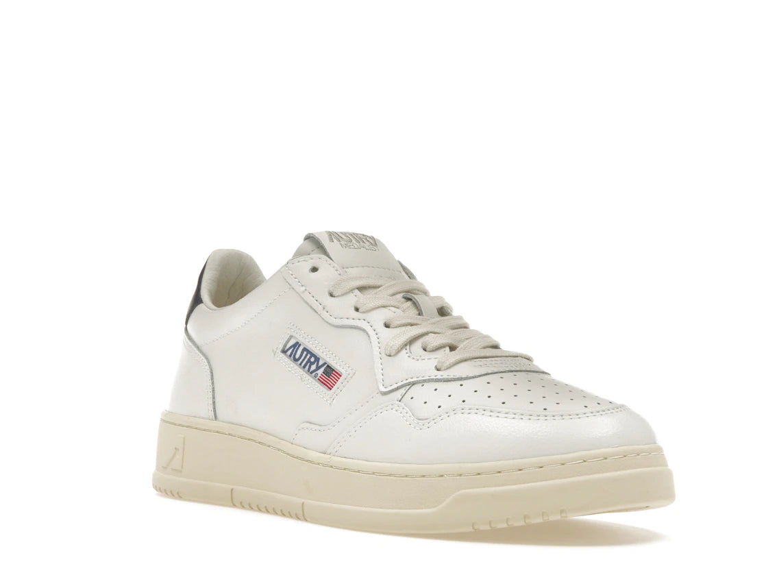 Autry Medalist Leather Low White Dark Blue - vue secondaire A