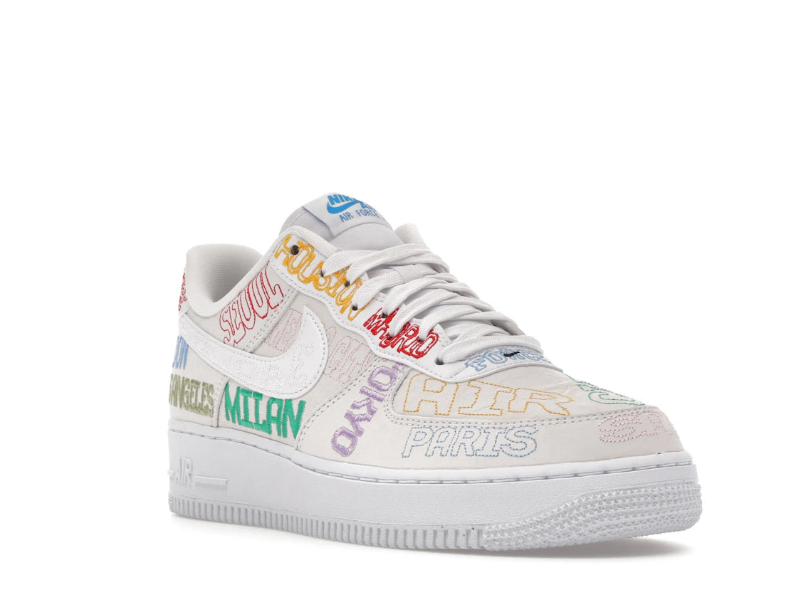 Nike Air Force 1 Low World Tour White - vue secondaire A