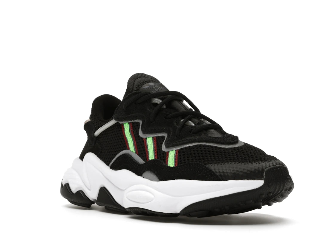 adidas Ozweego Core Black Solar Green (Youth) - vue secondaire A