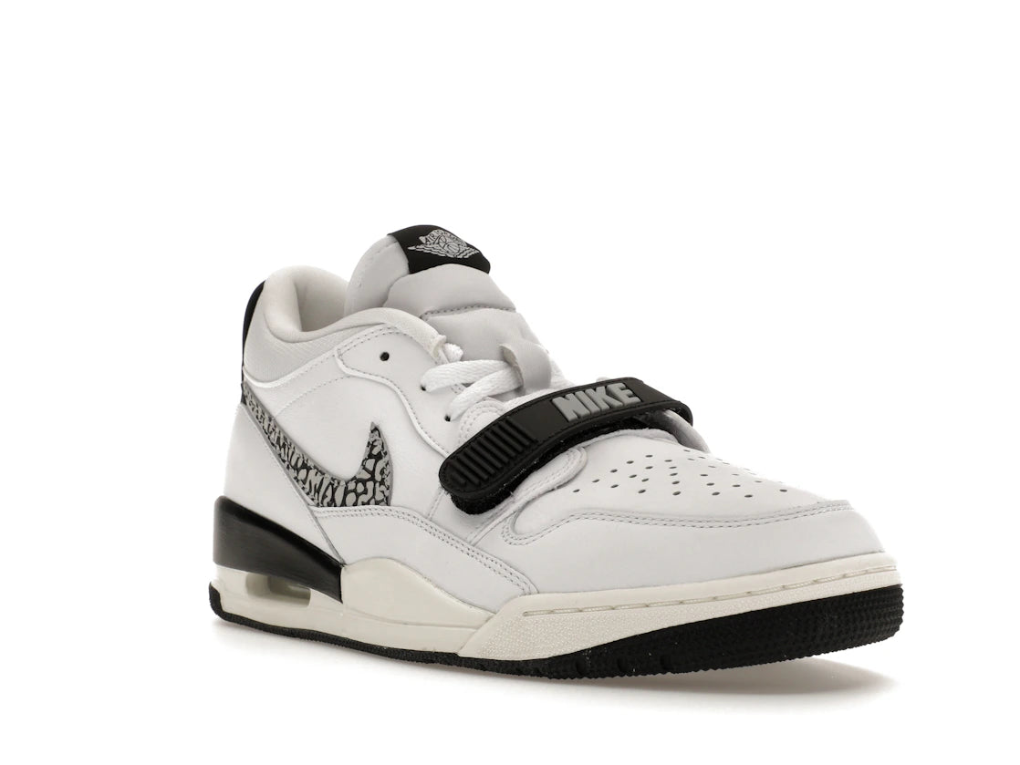 Jordan Legacy 312 Low White Black Elephant Swoosh - vue secondaire A