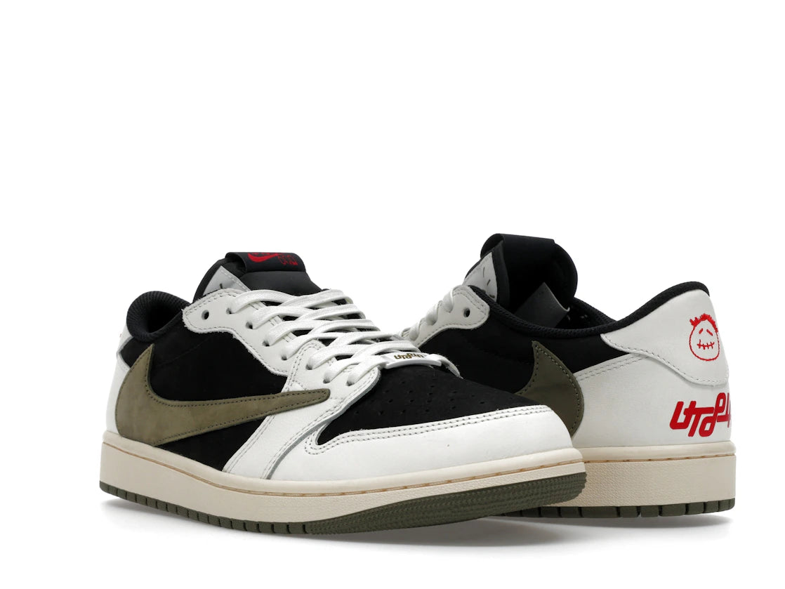 Jordan 1 Retro Low OG SP Travis Scott Olive (Friends and Family) (Women's) - vue secondaire A