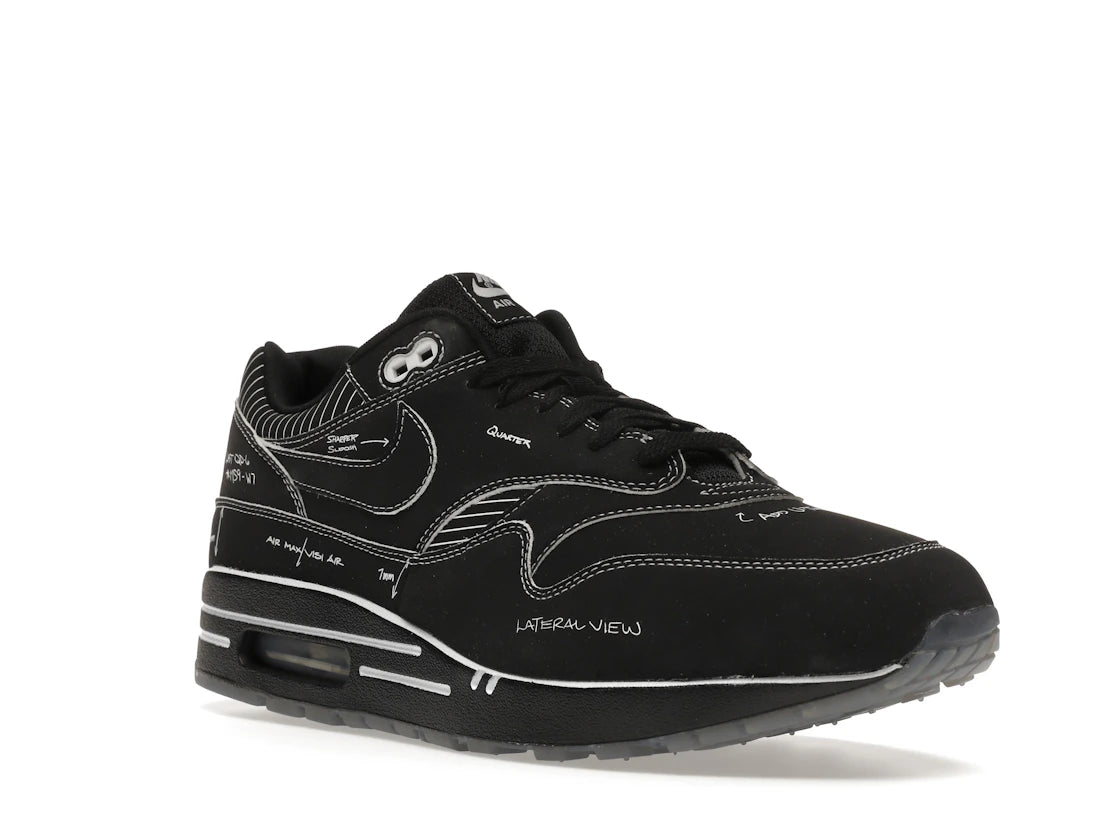 Nike Air Max 1 Tinker Sketch to Shelf Black - vue secondaire A