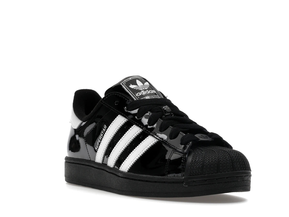 adidas Superstar II Black White Patent Leather - vue secondaire A