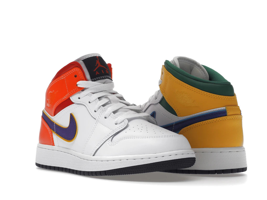 Jordan 1 Mid Alternate Multi-Color (GS) - vue secondaire A