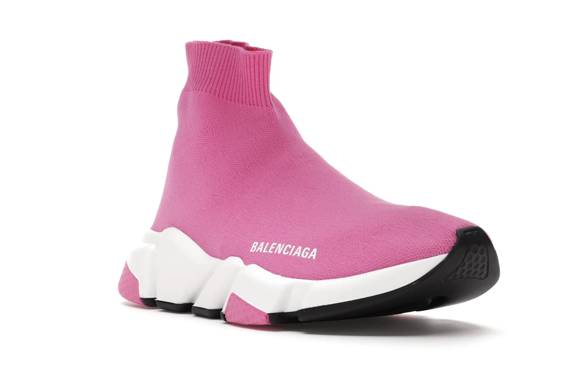 Balenciaga Speed Trainers Mid Pink White (Women's) - vue secondaire A