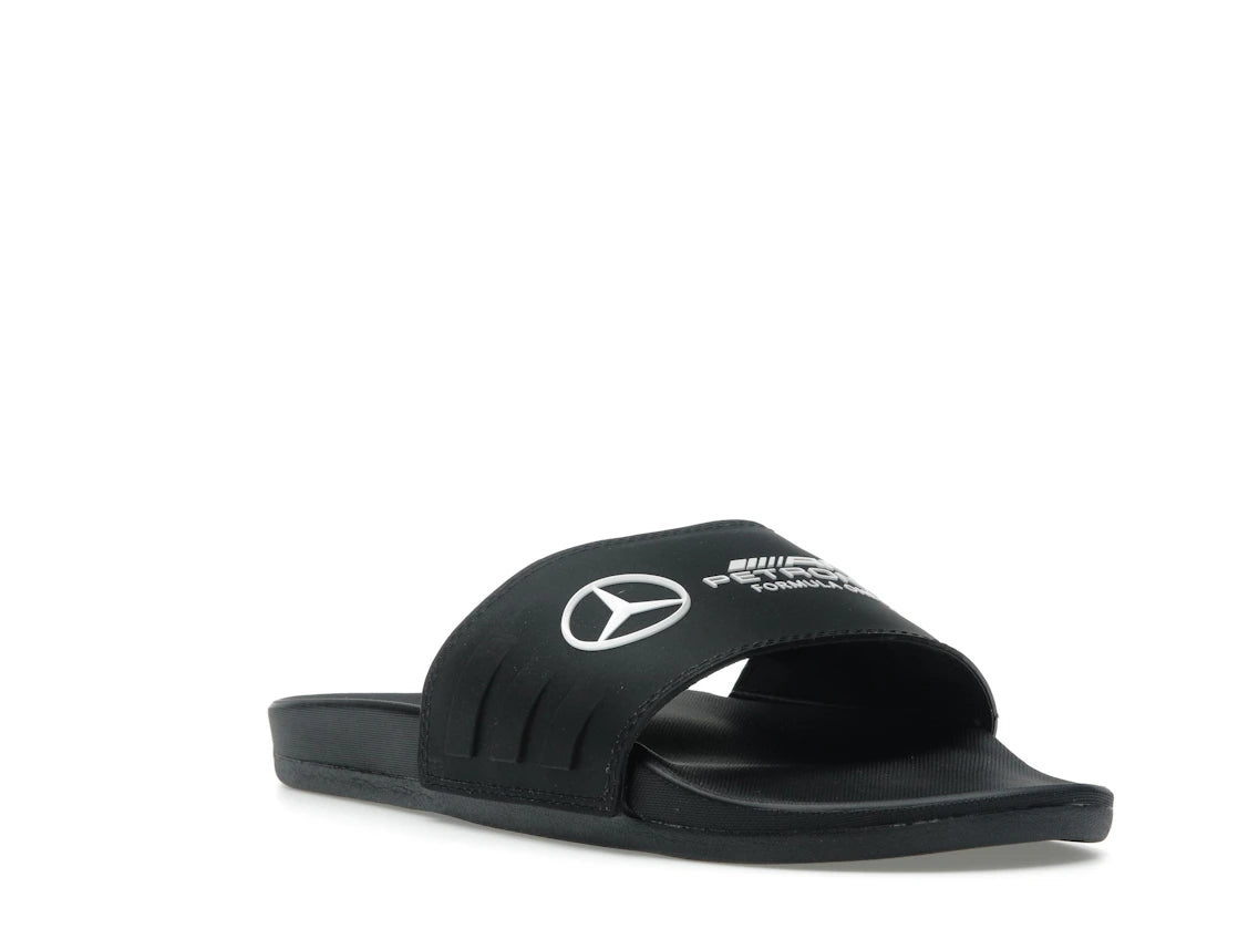 adidas Adilette Comfort Slides Mercedes-AMG Petronas Formula One Team Core Black - vue secondaire A
