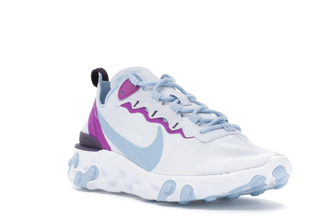 Nike React Element 55 Football Grey Psychic Blue (Women's) - vue secondaire A