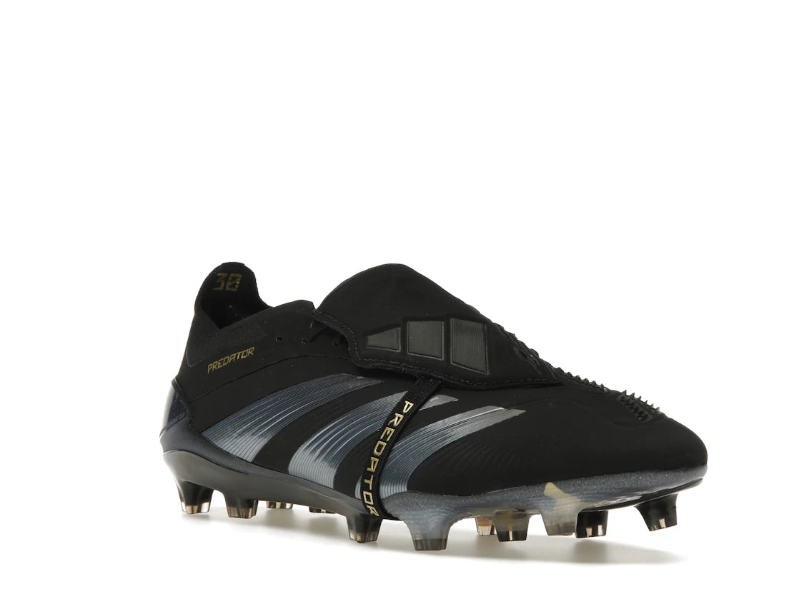 adidas Predator Elite Foldover Tongue FG Core Black Carbon Gold Metallic - vue secondaire A