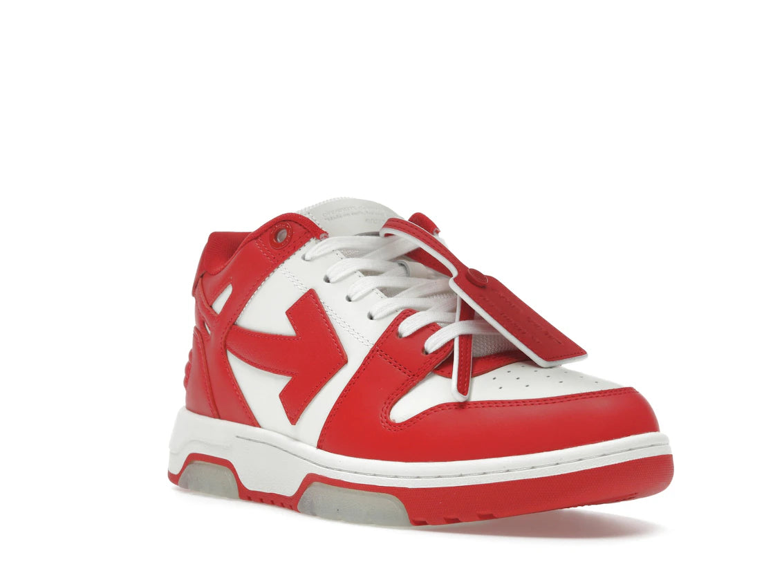OFF-WHITE Out Of Office OOO Low Tops Red White - vue secondaire A