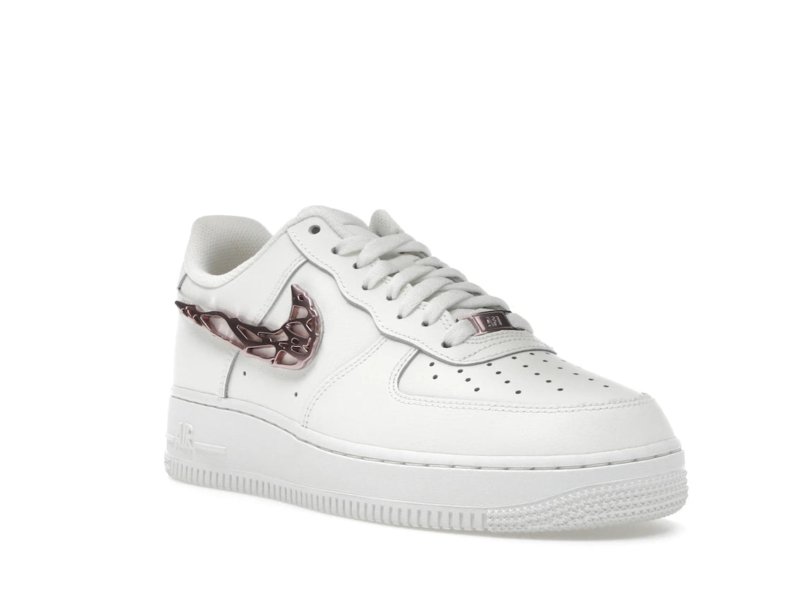 Nike Air Force 1 Low Liquid Metal Swoosh Metallic Rose Gold (Women's) - vue secondaire A